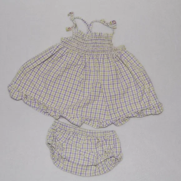 Gymboree Infants, Girls Size 0-3M, Dress & Shorts Set, 100% Cotton - Picture 1 of 9